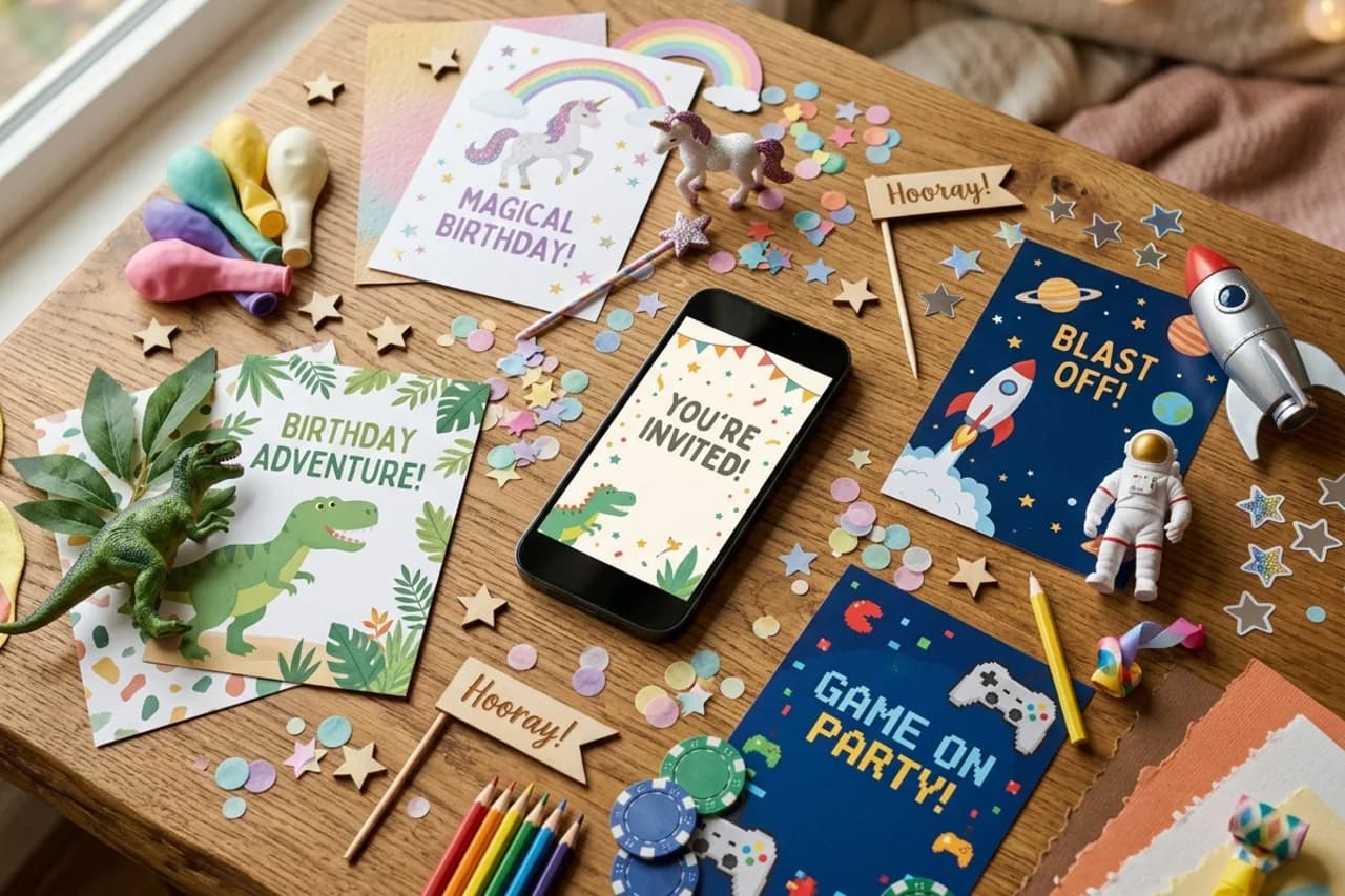 Лучшие идеи приглашений для детского дня рождения