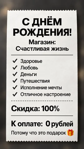 Чек на счастье