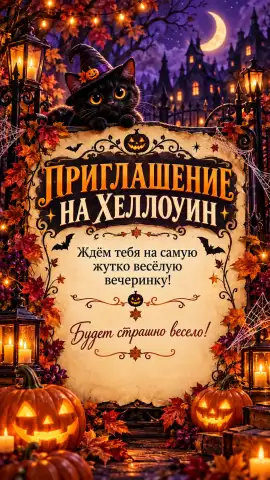 Приглашение на Хеллоуин