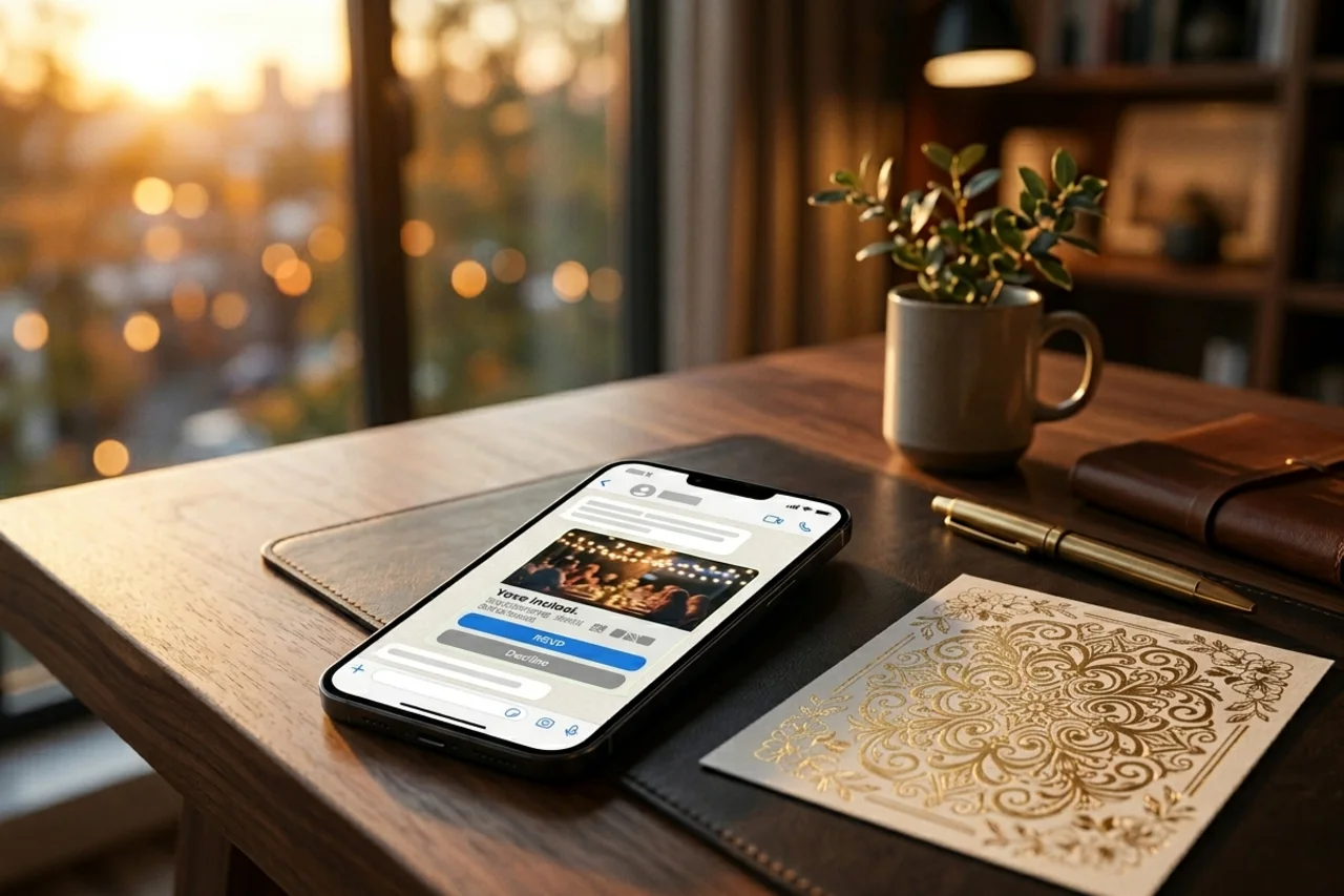 Как оформить электронное приглашение для WhatsApp